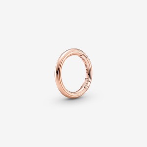 14k Rose gold-plated unique metal blend Pandora Pandora ME Round Openable Link Styling Connectors | 417-DKYSGT