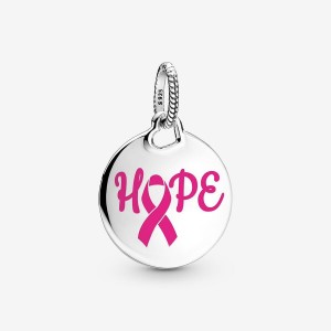 Pandora Hope Pink Ribbon Pendant Pendants | 521-VFWPNQ