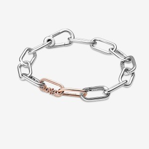 Silver Pandora Pandora ME Love Word Link Bracelet Set Gift Sets | 129-AHCEPM