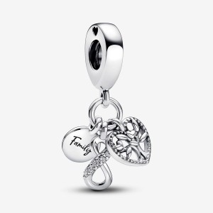 Sterling Silver Pandora Family Infinity Triple Dangle Charm Other | 985-PJFATS