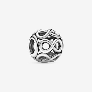 Sterling Silver Pandora Openwork Infinity Charm Charms | 347-UHXANT