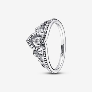 Sterling Silver Pandora Regal Beaded Tiara Ring Other | 907-YNEGCJ