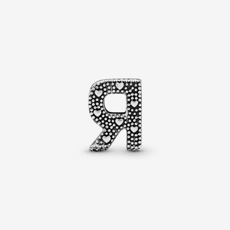Sterling Silver Pandora Letter R Alphabet Charm Charms | 487-UXWSBR